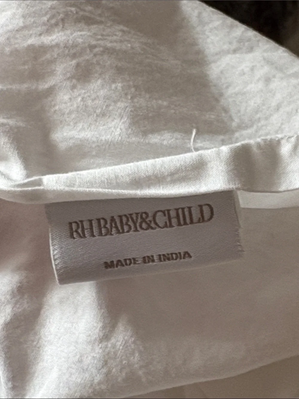 🍓 RH BABY & CHILD PINK WHITE DUVET COVER pink ruffled edge RESTORATION HARDWARE